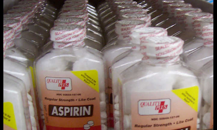 Botellas de aspirina