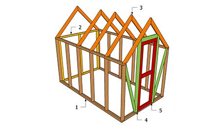Invernadero de marco de madera de bricolaje